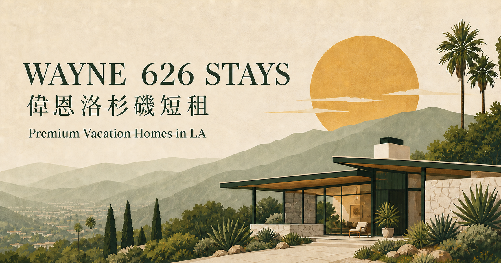 Wayne 626 Stays — 偉恩洛杉磯短租